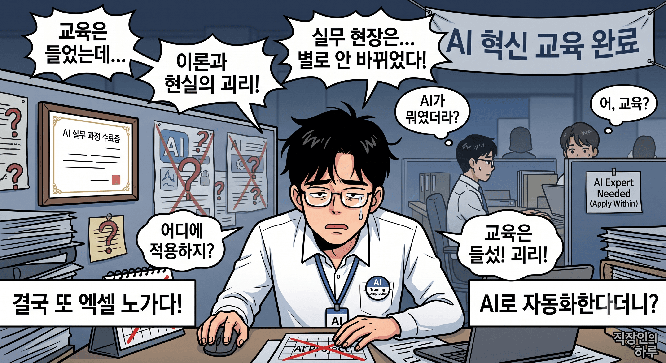 교육은 들었는데, 현장은 하나도 안 바뀌었다