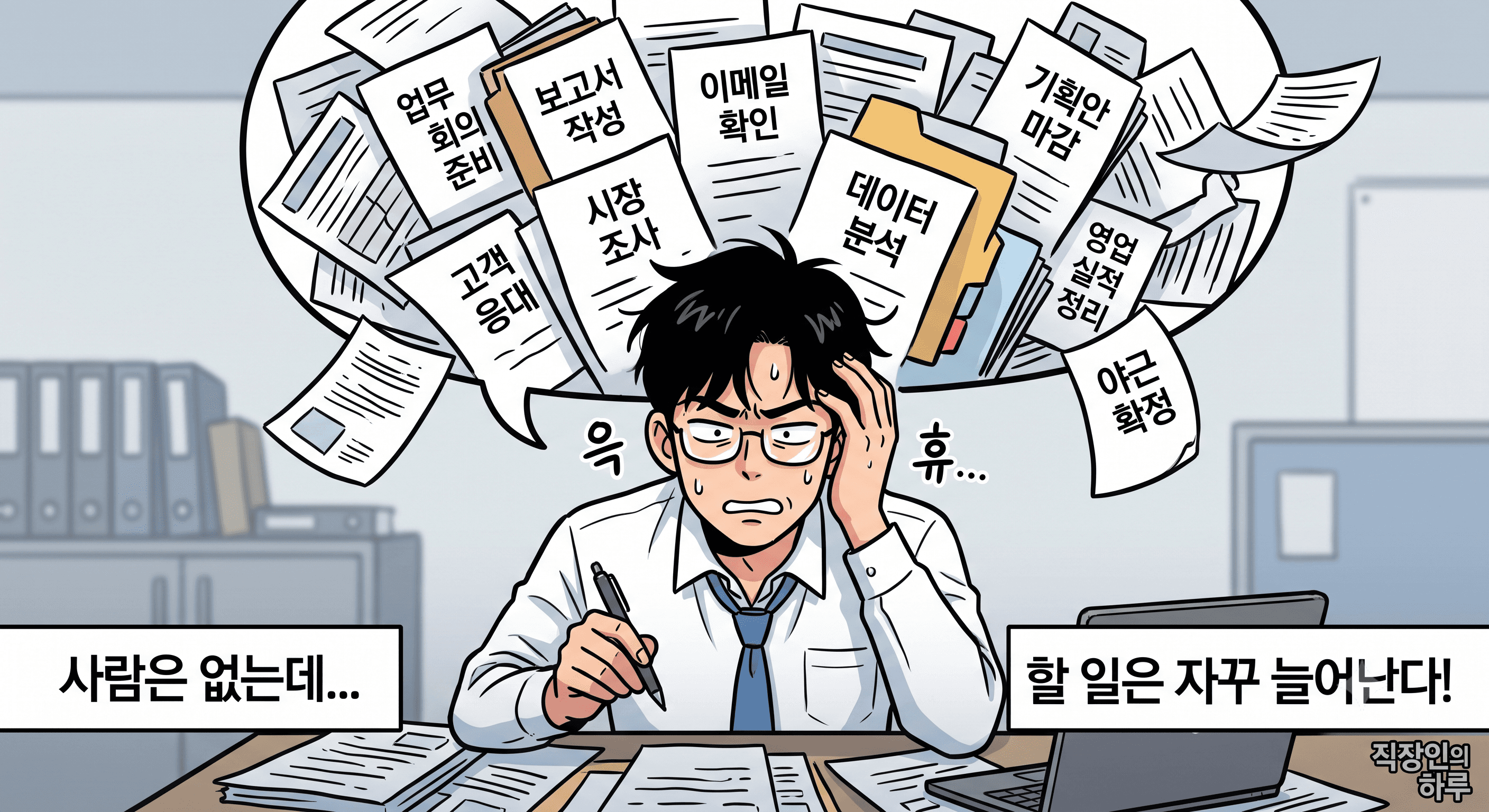 사람은 없는데, 할 일은 자꾸 늘어난다